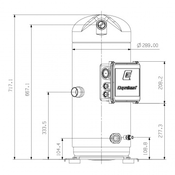 Copeland Scroll ZP235-KCE-TWD-951 (R410A)